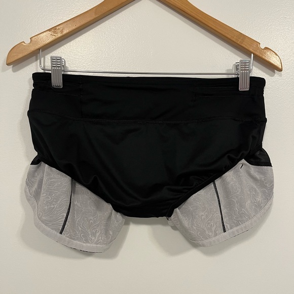 Lululemon Speed Up Short *2.5" Infinity Speed Up Short Alpine White Black 4 - Picture 13 of 15